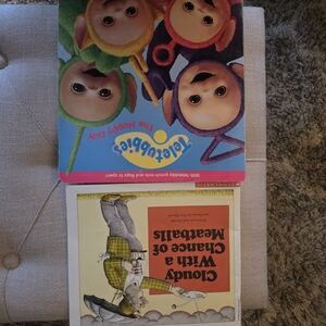 Cloudy With A Chance Of Meatballs And Teletubbies Books No Ripped Pages